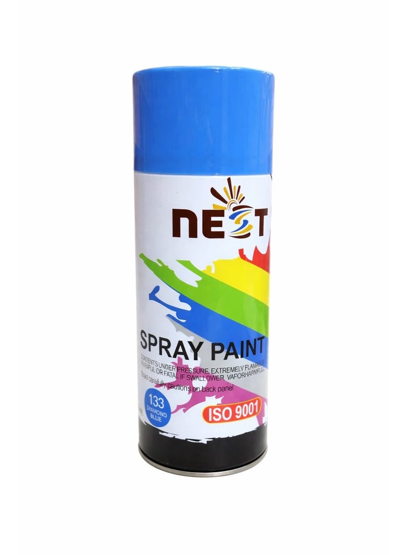 NEST Diamond Blue Spray Paint - 400ml, Multipurpose, Fast Drying, High Gloss Finish - Image 1